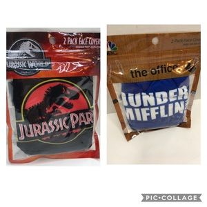 2- Jurassic Park, The Office Masks